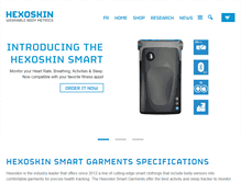 Tablet Screenshot of hexoskin.com